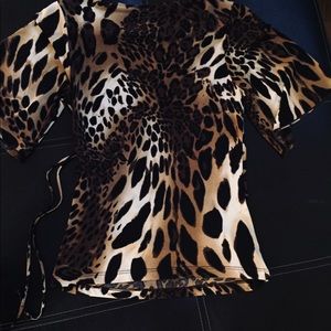 Leapard print blouse